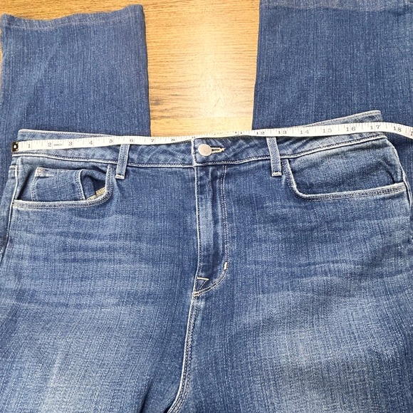 L'AGENCE Oriana High Rise Straight‎ Leg Jeans Dark Wash Denim Size 34 READ - Picture 8 of 15